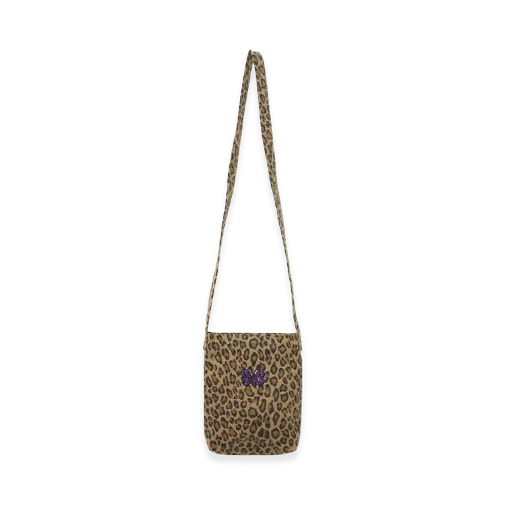 NEEDLES Mini Book Bag Brushed Satin "Leopard"