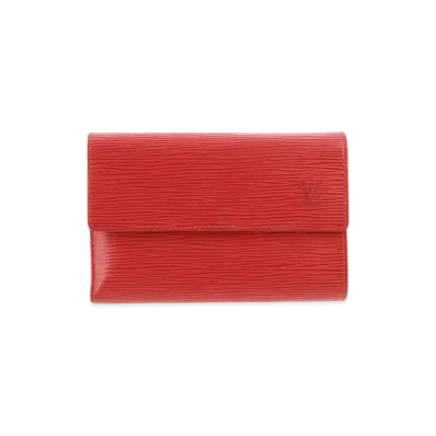 Louis Vuitton Epi Porte Tresor Etui Papier "Castilean Red"