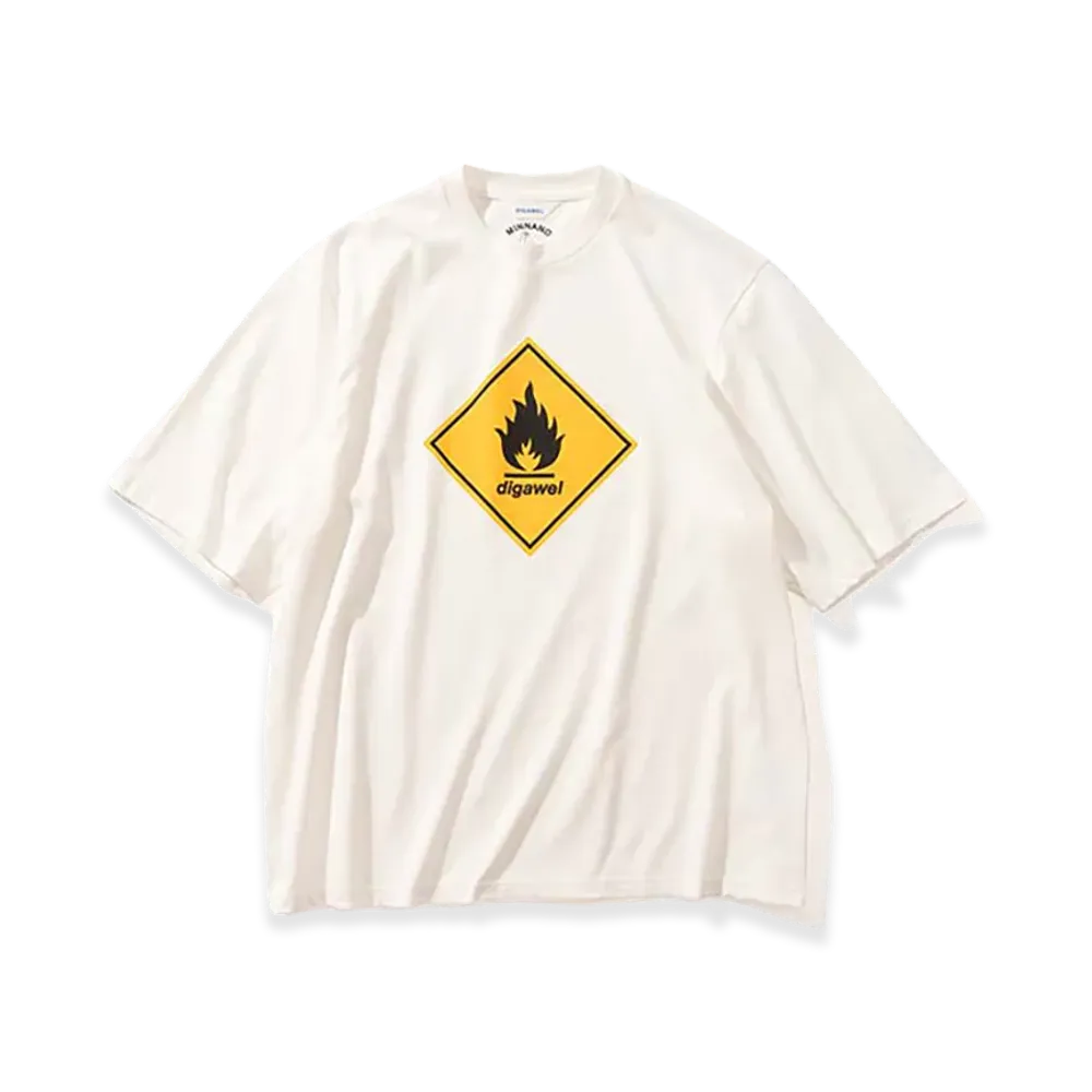 MIN-NANO x DIGAWEL T-shirt3 Lines Tee "White"
