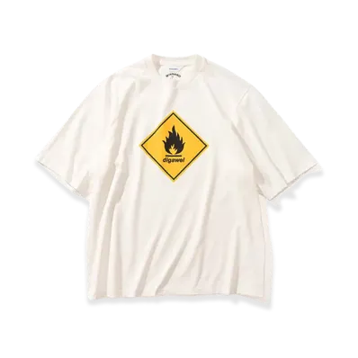 MIN-NANO x DIGAWEL T-shirt3 Lines Tee "White"
