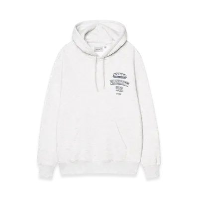 Carhartt WIP Hooded Sandwich Sweat "Ash Heather/Blue"