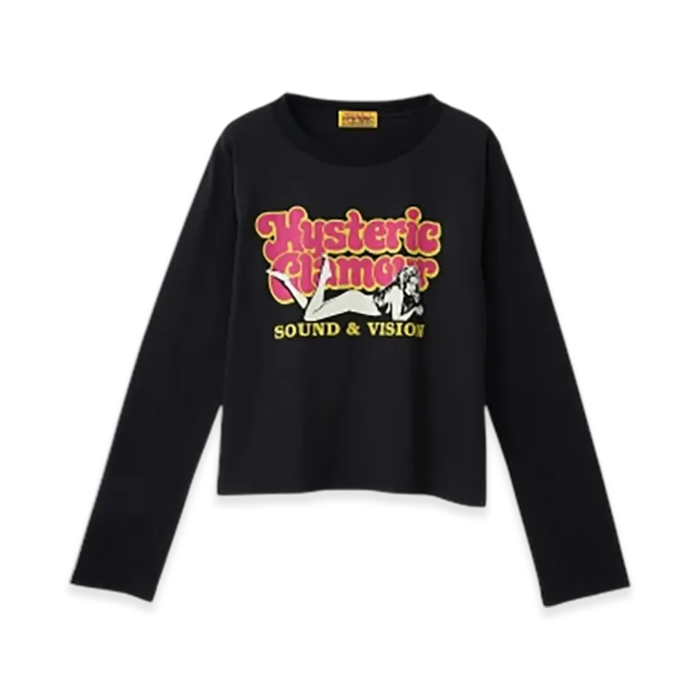 HYSTERIC GLAMOUR Sound&Vision T-Shirt "Black"