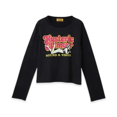 HYSTERIC GLAMOUR Sound&Vision T-Shirt "Black"