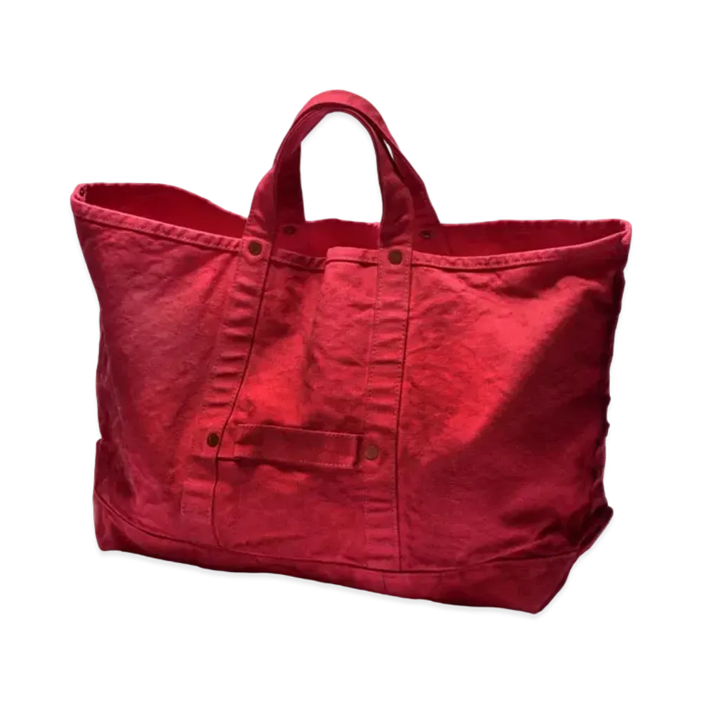 THE REAL McCOY'S Coal Tote (Over-Dyed) "Red"