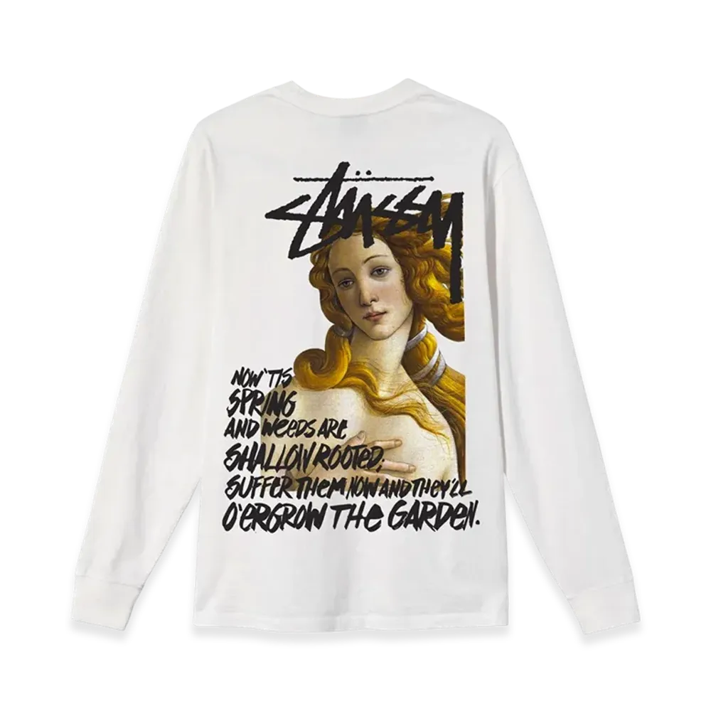 Stussy Spring Weeds Pigment Dyed LS Tee "Natural"