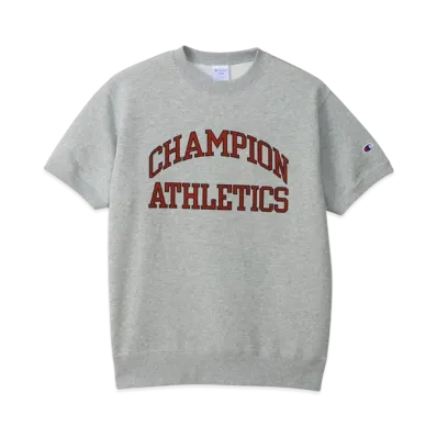 Champion Short Sleeve Crew Neck Sweatshirt 25SS "Oxford Gray"