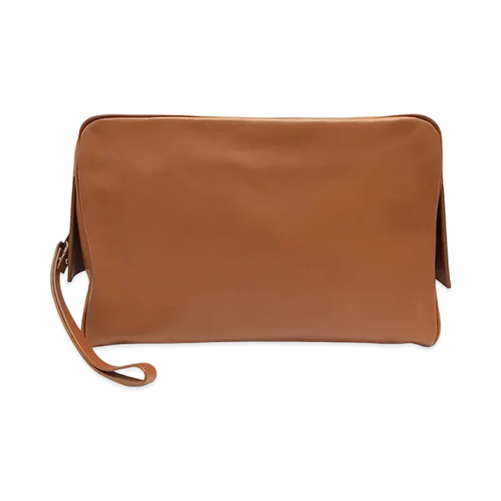 Bottega Veneta Calfskin Clutch Bag "Wood"