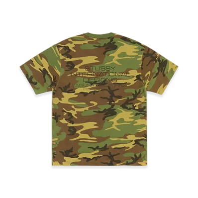 Stussy International Design Tee Pigment Dyed "Camo"
