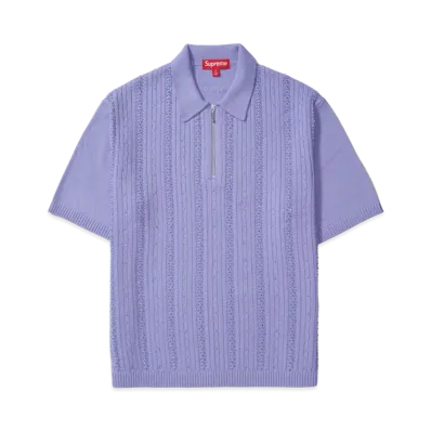 Supreme Beaded Zip Polo "Lavender"