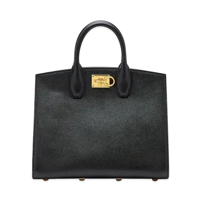 Salvatore Ferragamo Studio Box Bag "Black/Pink"