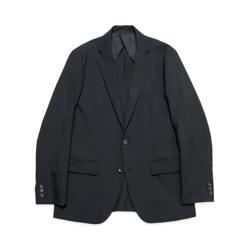 SOPHNET. Summer Merino Wool Standard 2Button Jacket "Black"