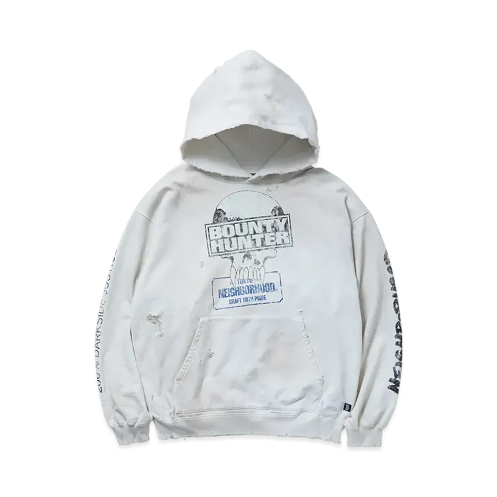 NEIGHBORHOOD x BOUNTY HUNTER Savage Sweat Hoodie LS "Off White"