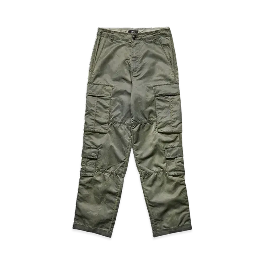 Stussy Dyed Nylon Surplus Cargo Pants "Olive"