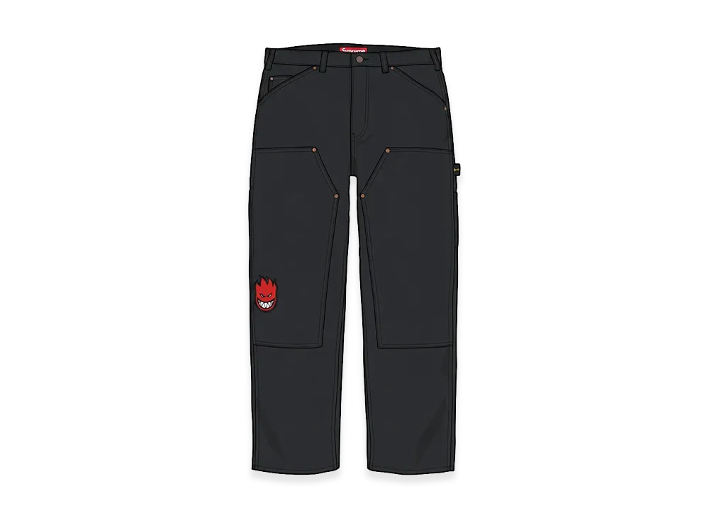 Supreme x Spitfire Double Knee Painter Pant "Black"