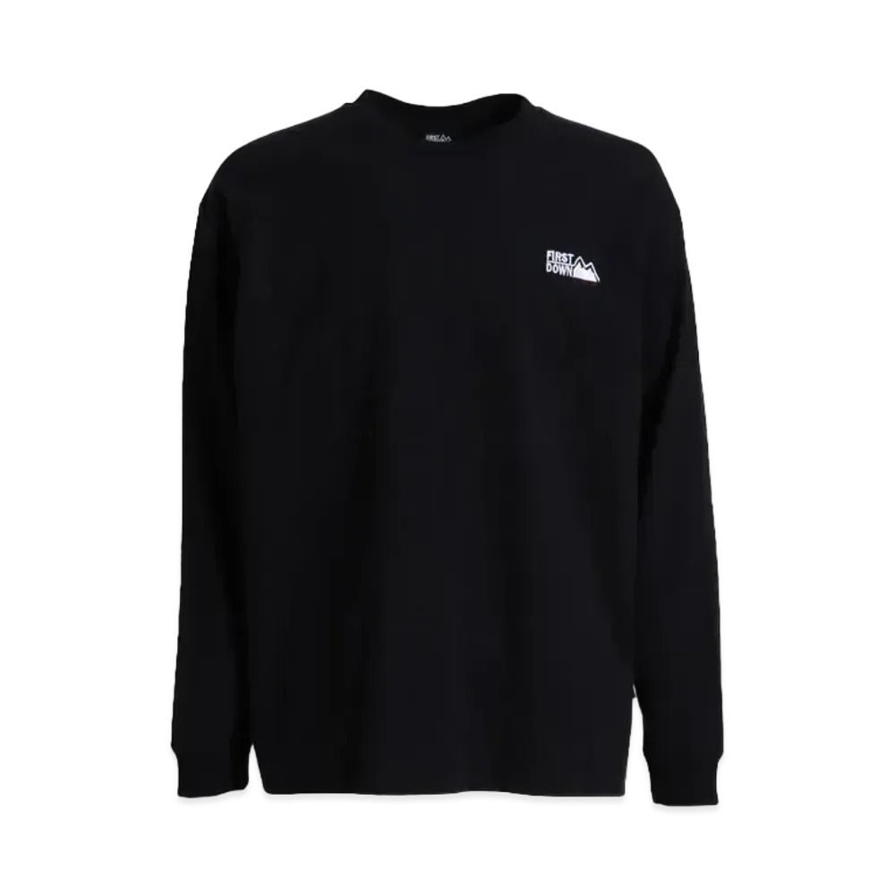 FIRST DOWN LOGO L/S T "Black"