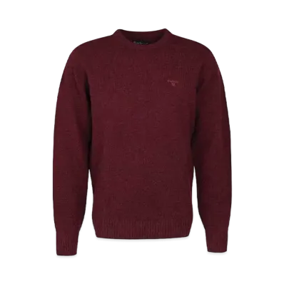 Barbour Newbury Lambs Wool Crewneck Knit "Red"