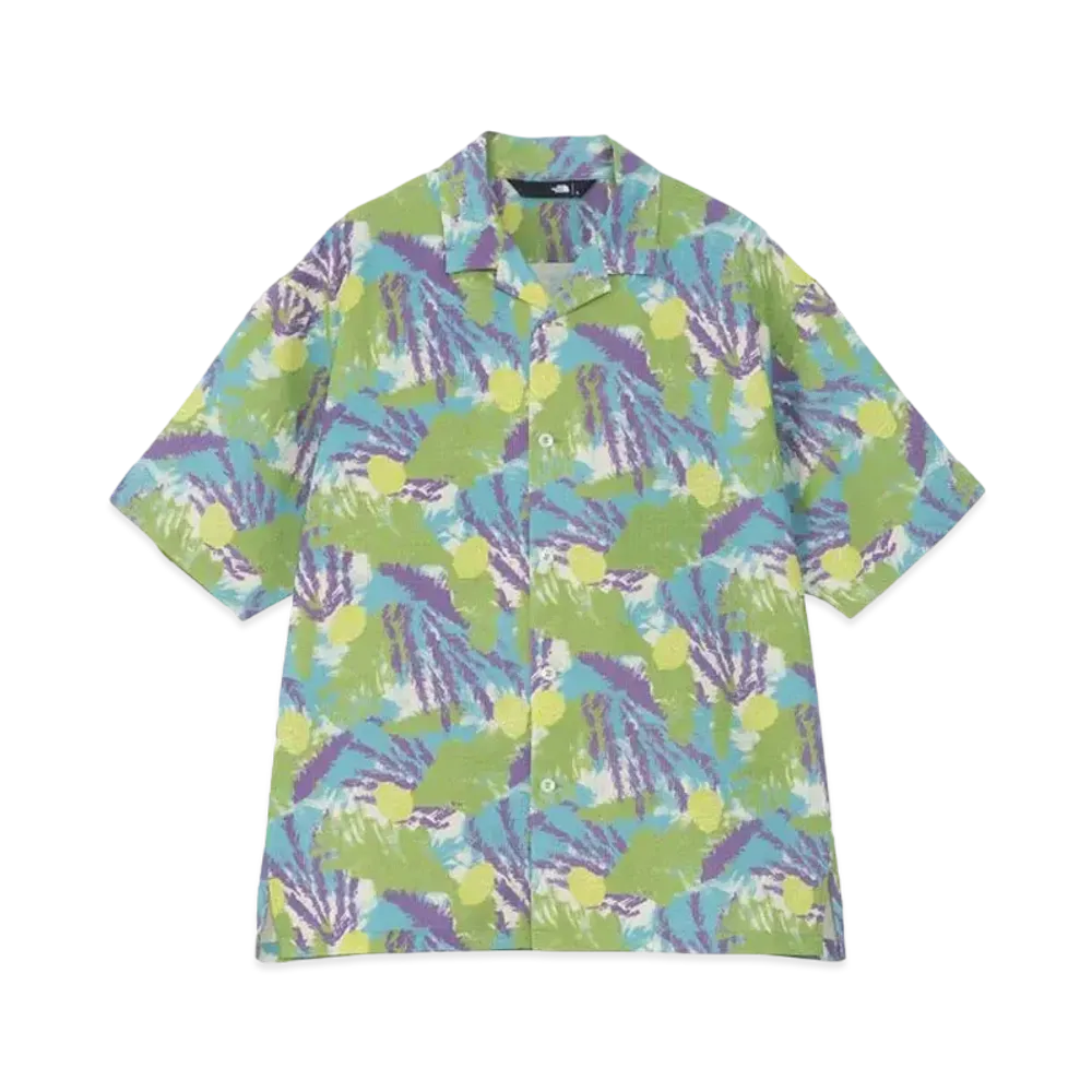 The North Face Short Sleeve Aloha Vented Shirt "Paint Plants Gravel"