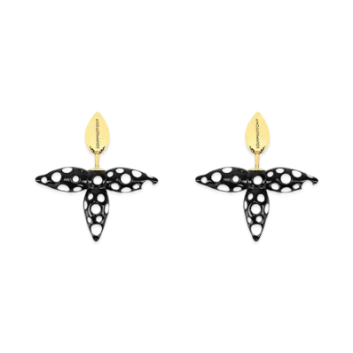 Louis Vuitton x Yayoi Kusama Louisette Infinity Earrings "Noir/Blanc"