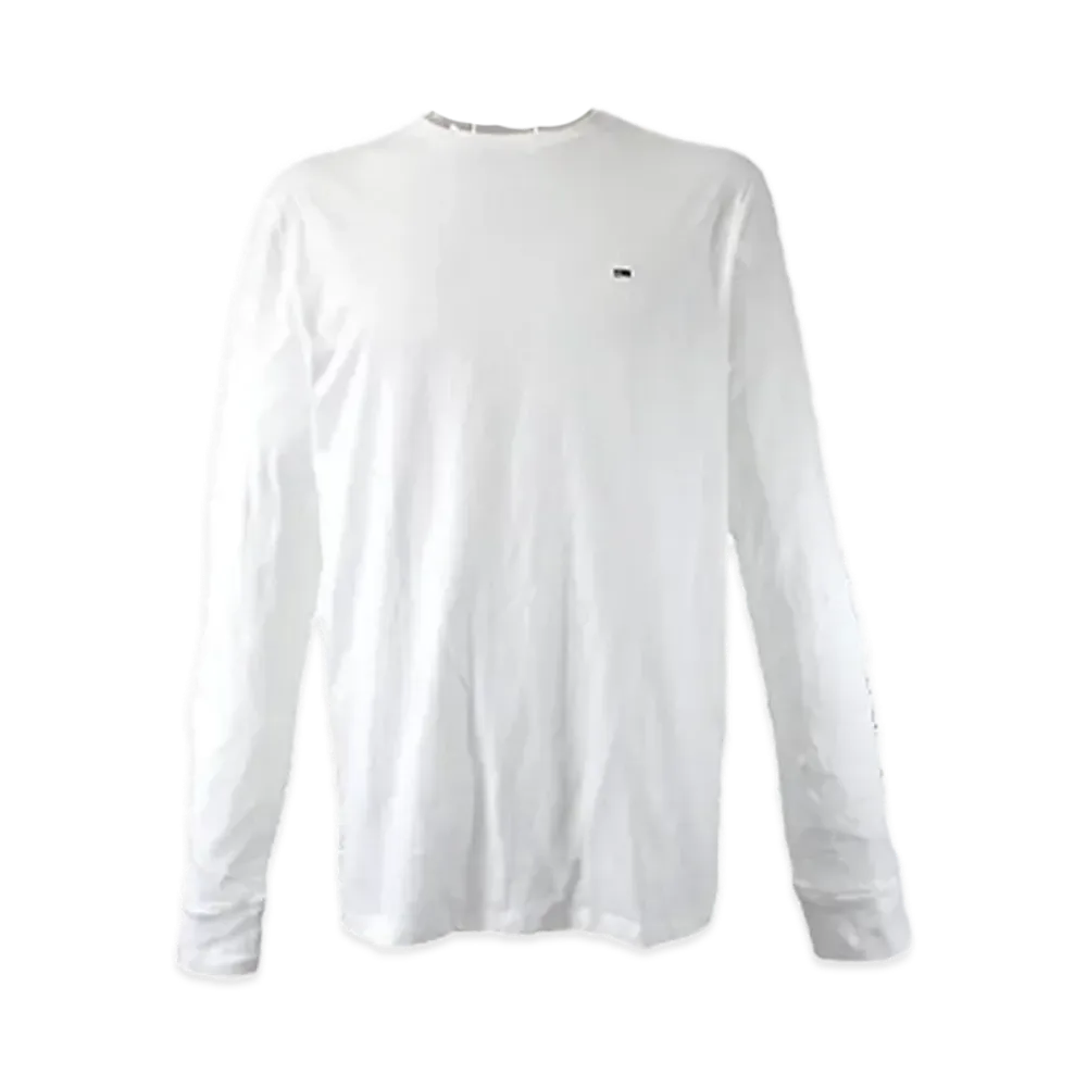 TOMMY JEANS Tommy Jeans Iconic Logo Long Sleeve T-Shirt "BrightWhite"