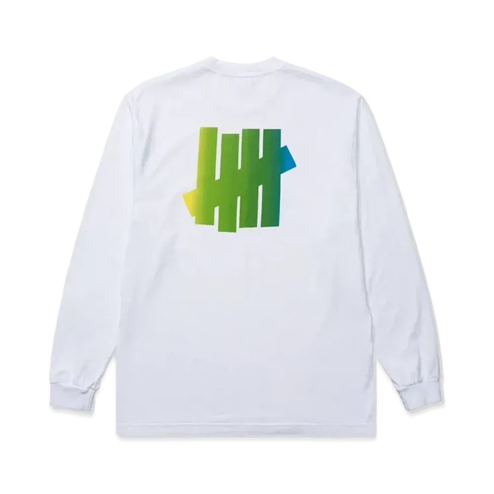 UNDEFEATED GRADIENT ICON L/S TEE - 80266 "White"