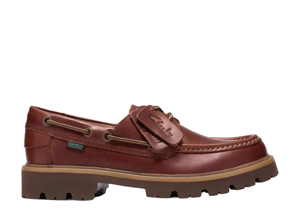 Clarks Cleyhill Boat "Brown Leather"