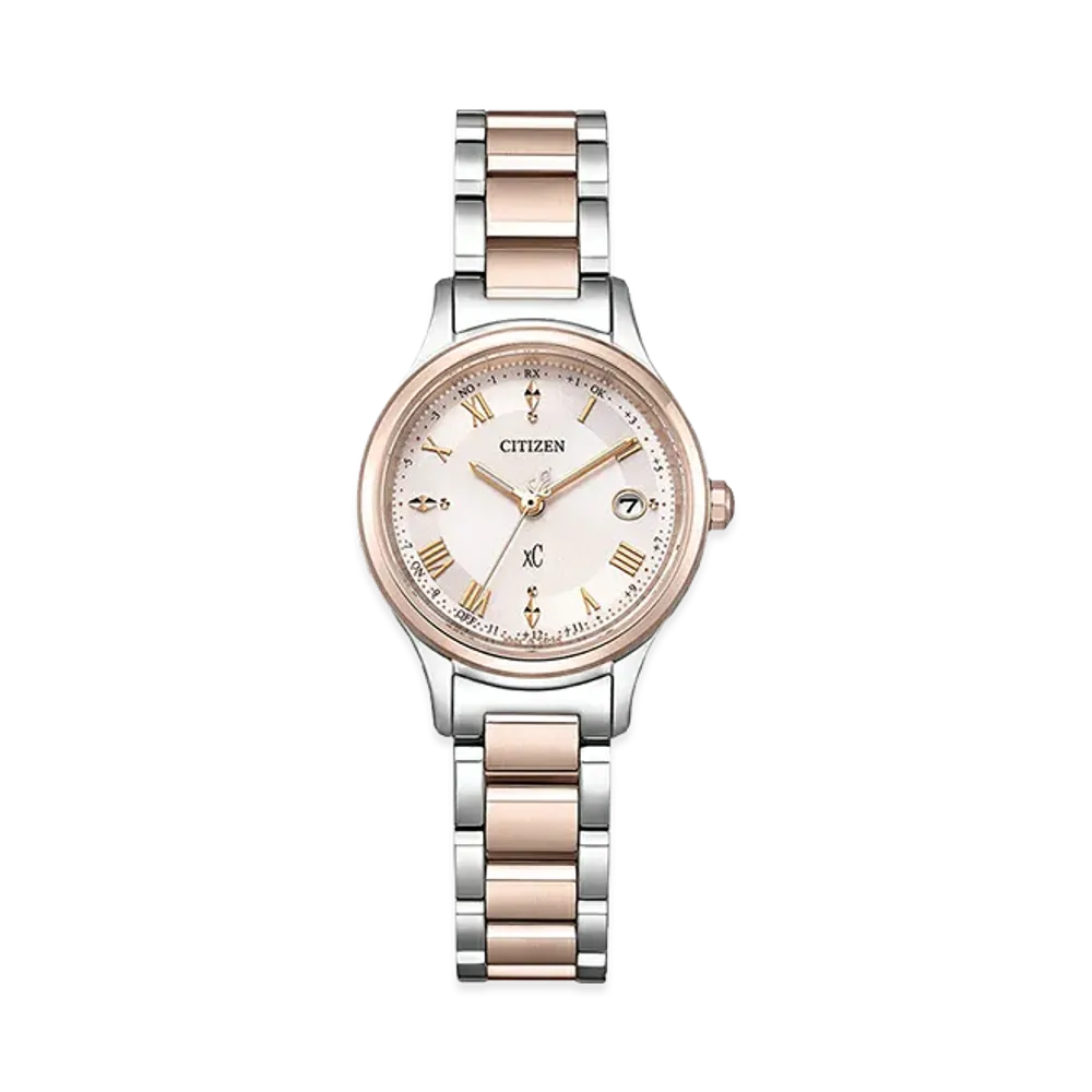 CITIZEN Women's XC Hikari Collection Eco-Drive Super Titanium "Silver/Pink"