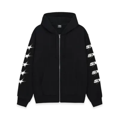 Stussy Speedway Zip Hoodie "Black"