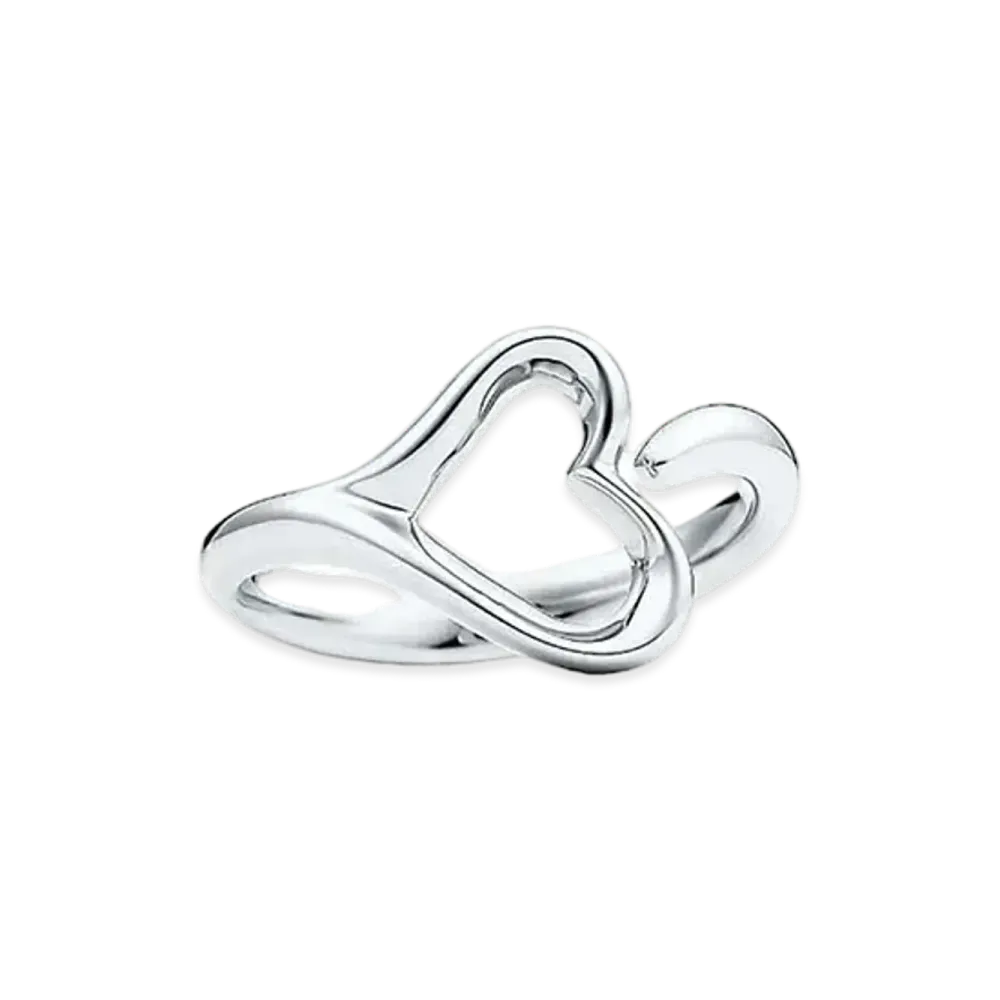 Tiffany & Co. Elsa Peretti Open Heart Ring "Sterling Silver"