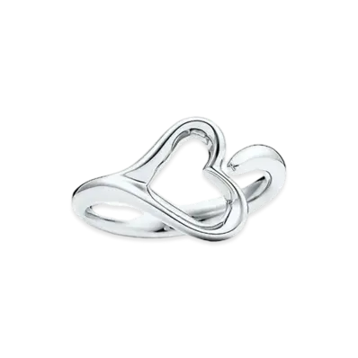 Tiffany & Co. Elsa Peretti Open Heart Ring "Sterling Silver"
