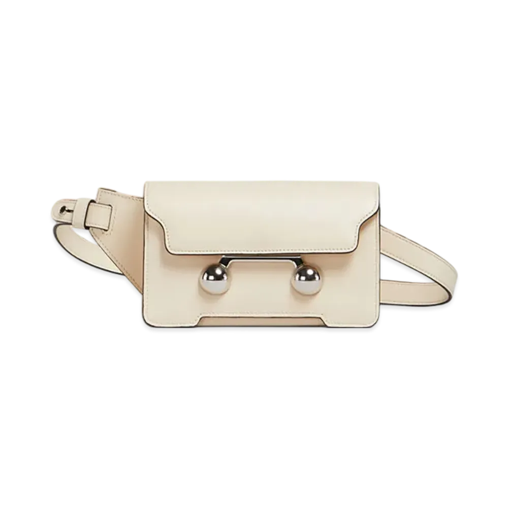 MARNI Trunkaroo Crossbody Bag in Leather "Shell"