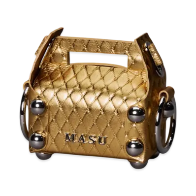 MASU Leather Cake Bag Petit "Gold"