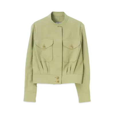Paul Smith Women's linen mix blouson "LightGreen"