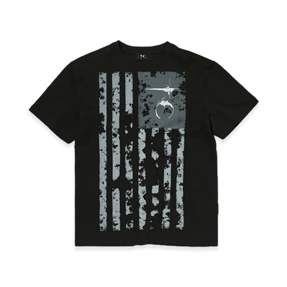 THUG CLUB Vintage Old Glory T-Shirt "Black"