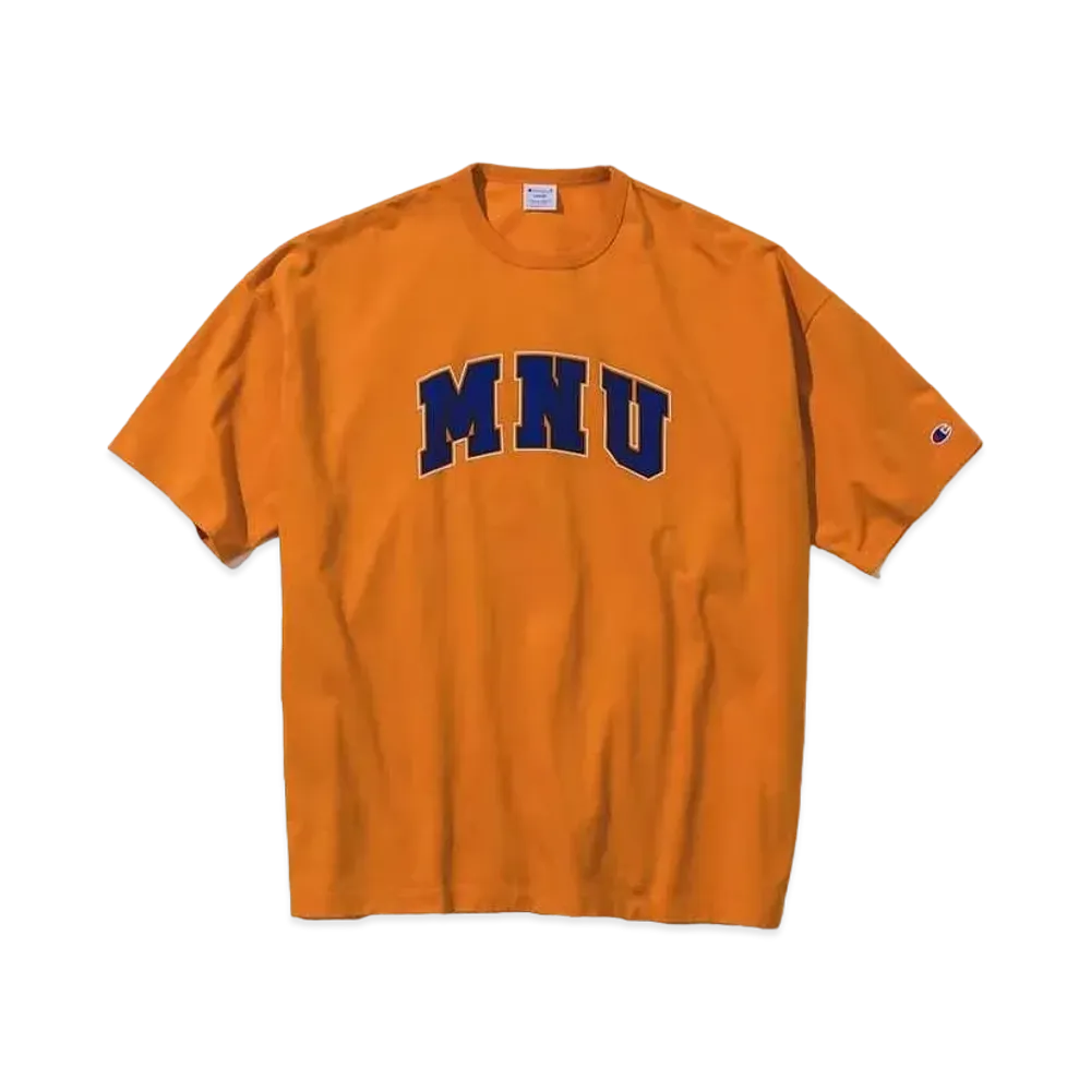 BEAMS x Champion x MIN-NANO Logo Tee "Orange"