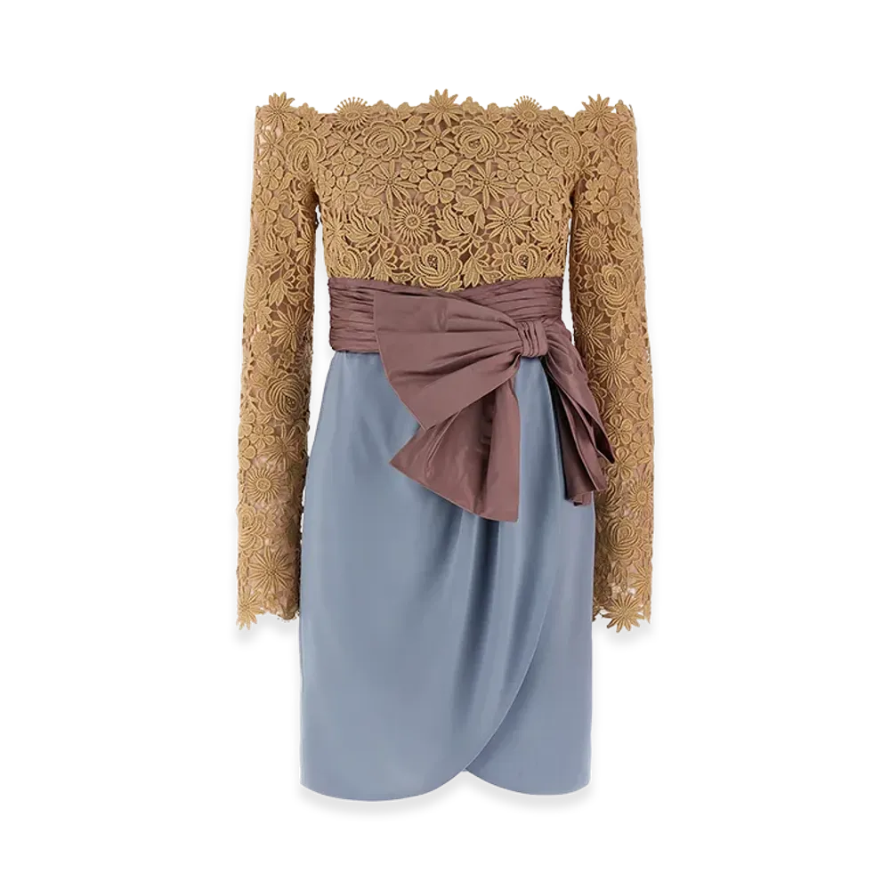 Valentino Women's 'fleur A Jours Flower Mix' Dress "Multicolor"