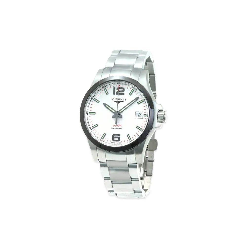 Longines Conquest V.H.P. Perpetual Calendar "Silver/White"