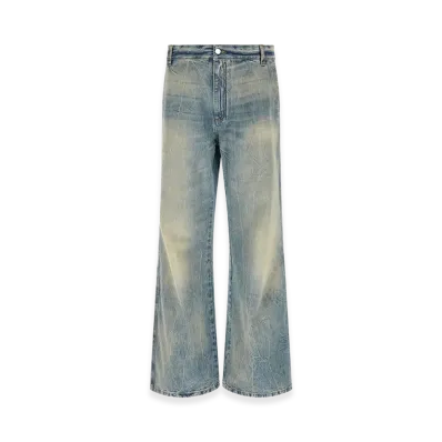 AMIRI 'Checkered Repair Bootcut' Jeans "Blue"
