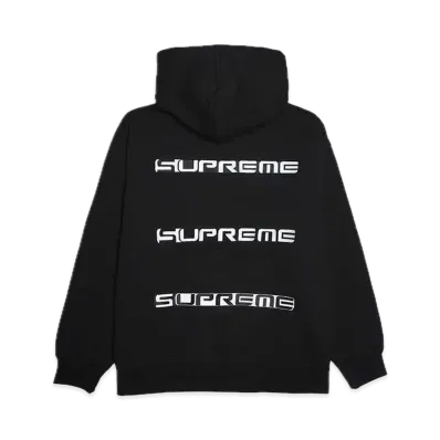 Supreme AOI Stacked Hooded Sweatshirt "Black"