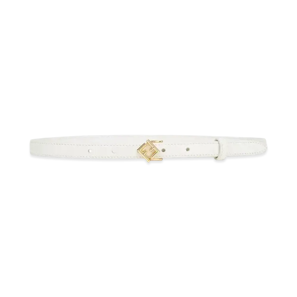 FENDI FF Diamonds Belt "White"