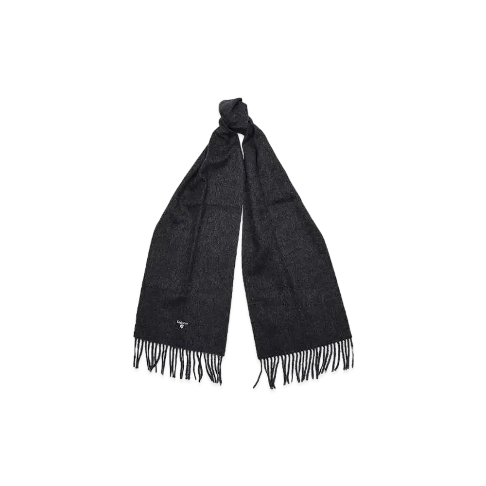Barbour Lambs Wool Solid Scarf "D Gray"