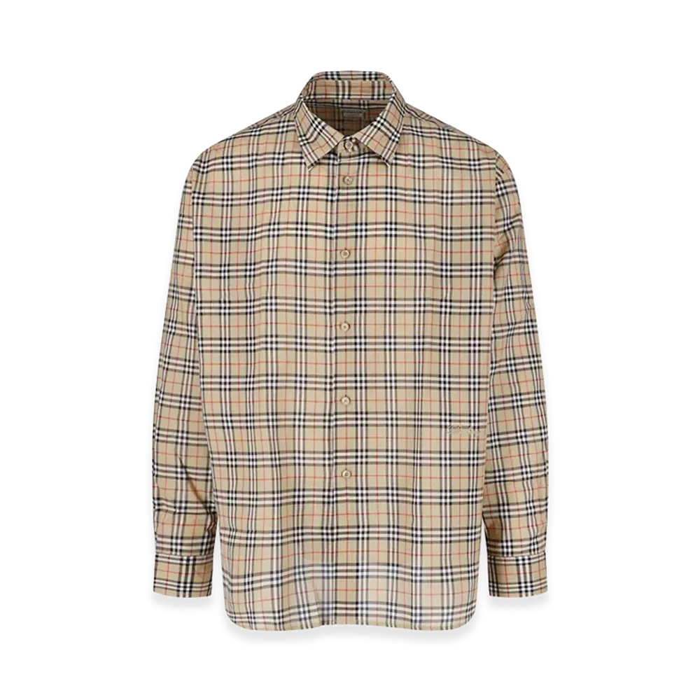 Burberry Relaxed Fit Check Cotton Shirt "Checked"
