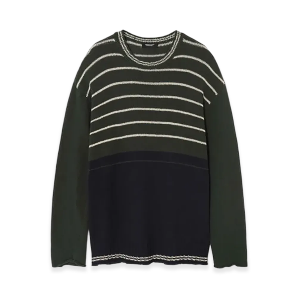 UNDERCOVER Cotton Hemp Knit Pullover "Dark Green"