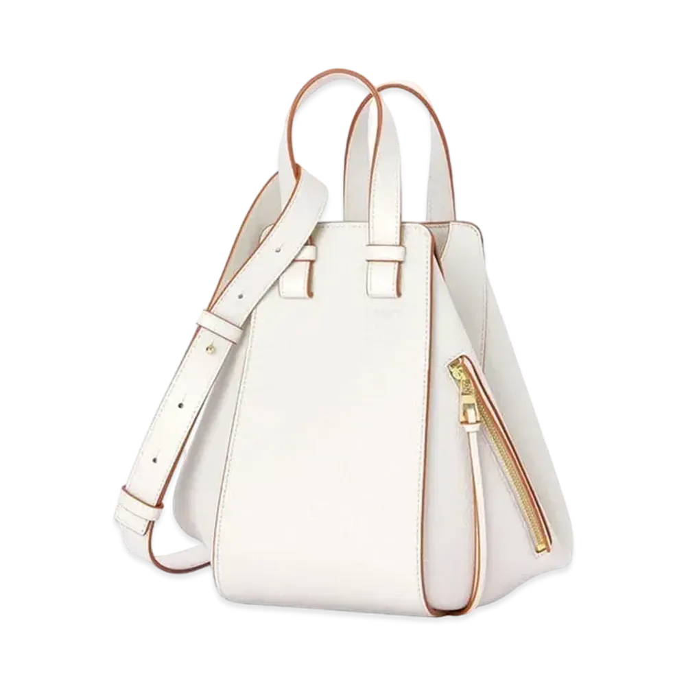 LOEWE Small Hammock Bag In Soft Grained Calfskin "Soft White"