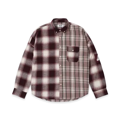 PALACE Patchy Flannel Shirt "Red"