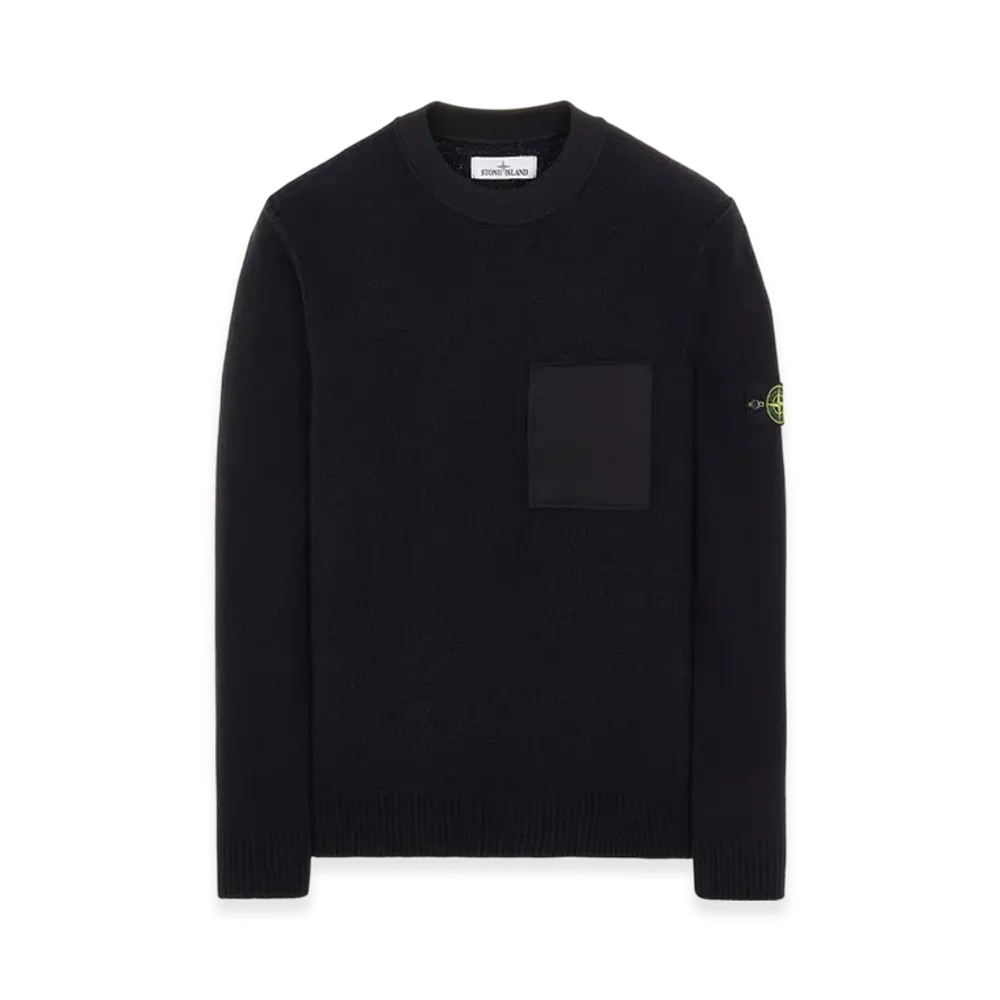Stone Island 523D2 Soft Cotton with Mix Fabric- 22FW "Black"