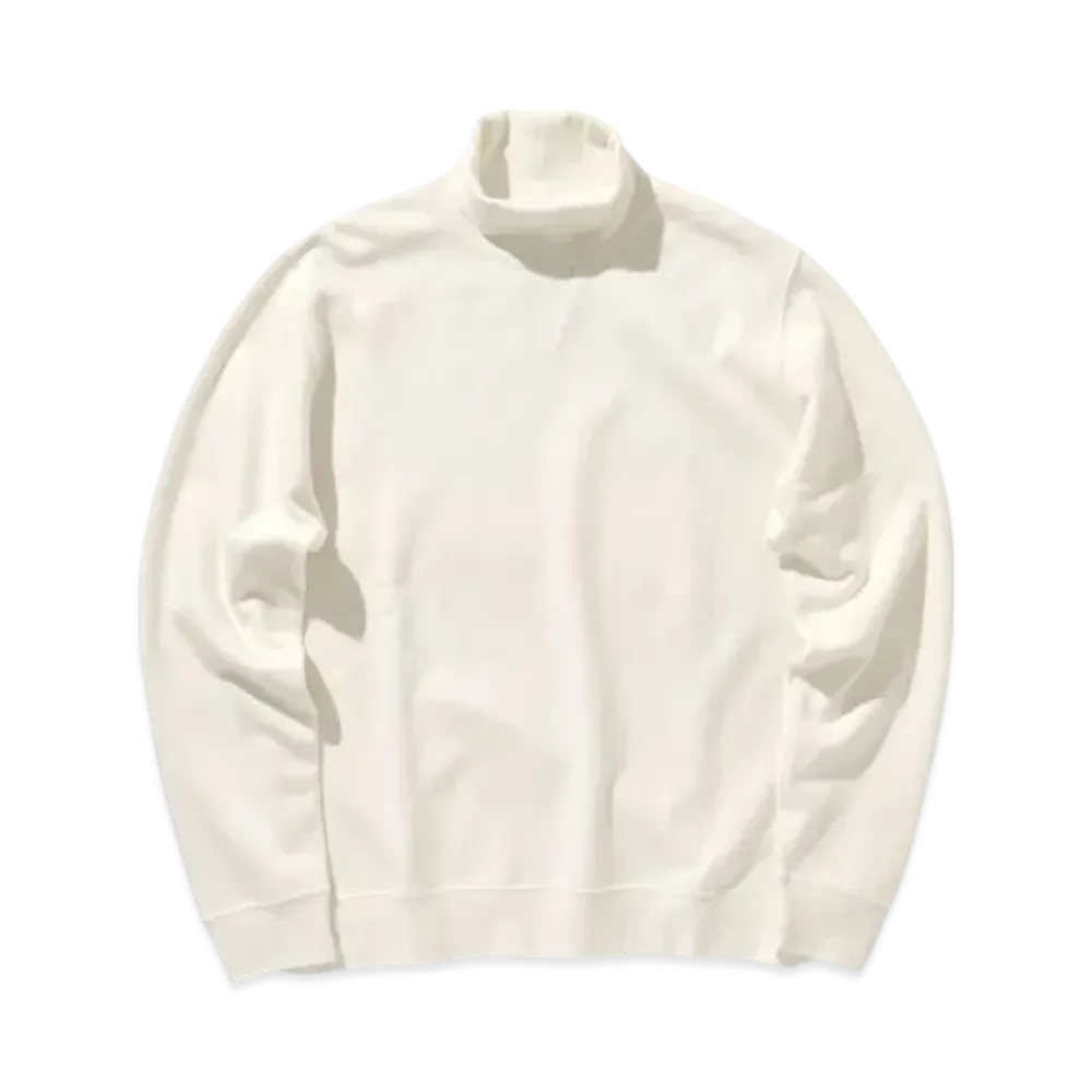 BEAMS Sweat Turtle Neck "White"