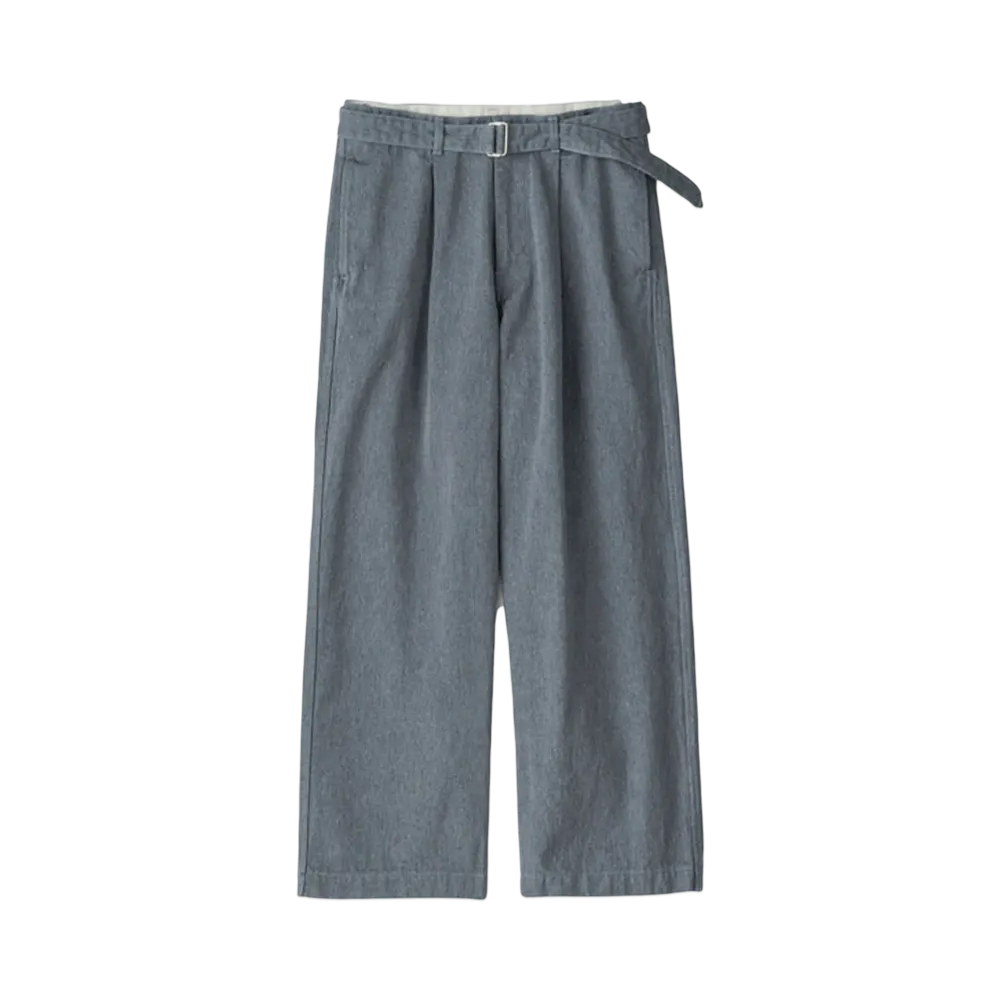 Graphpaper Colorfast Denim Belted Pants "Grey"