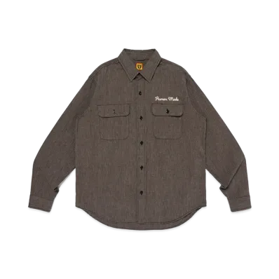HUMAN MADE Salt & Papper Work Shirt "Charcoal"