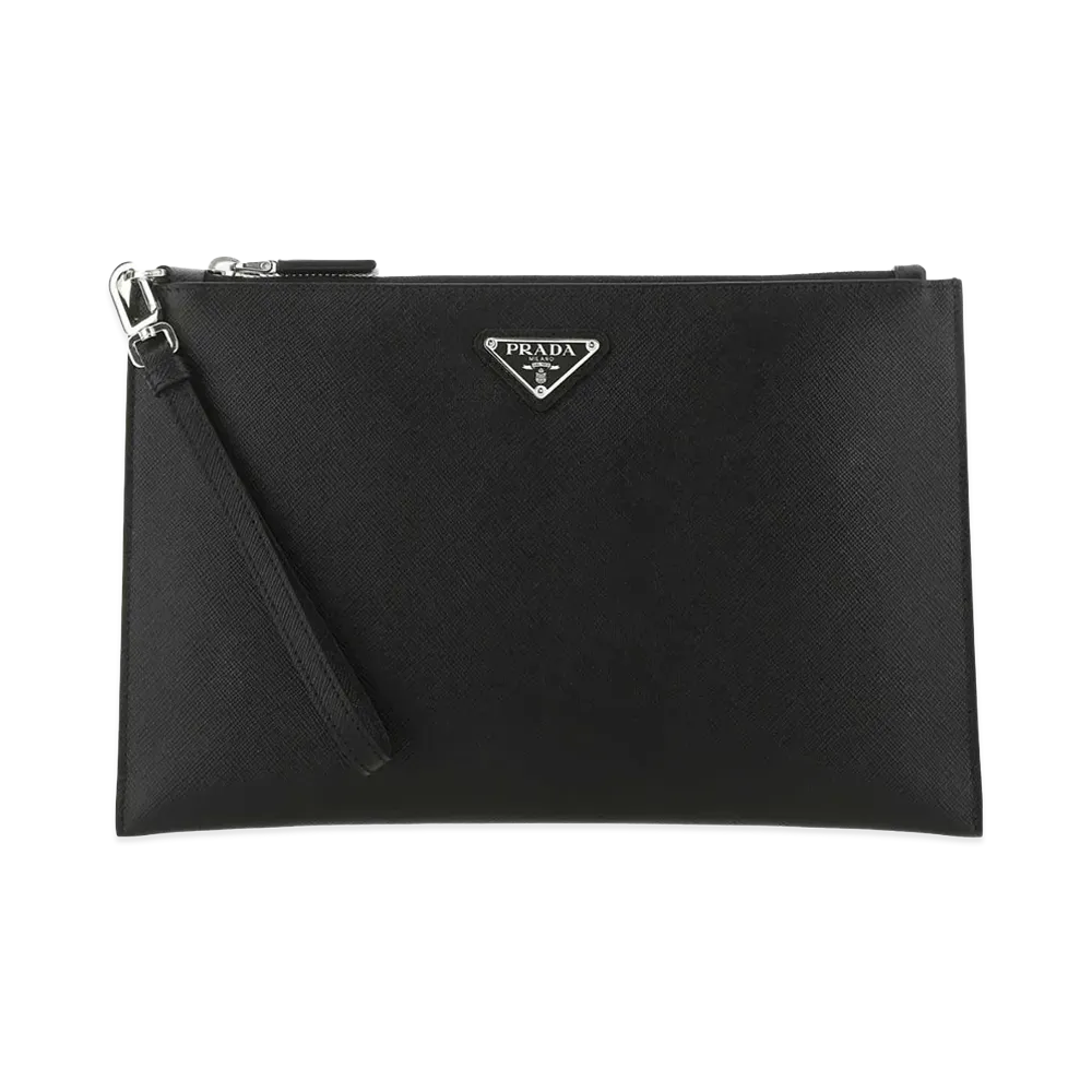 PRADA Leather Clutch "Black"