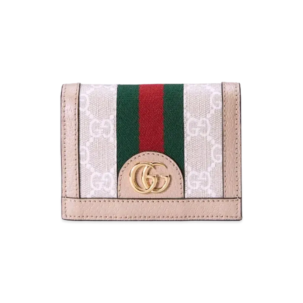 GUCCI Ophidia GG Card Case Wallet Supreme "Beige/White"